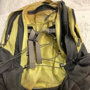 Northface backpack,light yellow/gray
